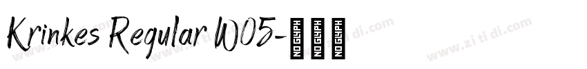 Krinkes Regular W05字体转换 Krinkes Regular W05字体转换